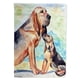 thumbnail image 1 of "Caroline's Treasures 7014GF Bloodhound Momma's Love Flag, pequeña, multicolor" Caroline's Treasures 7014GF, 1 of 1