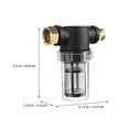 thumbnail image 4 of 1 Set Garden Hose Filter Cylindrical Inline Water Filter For Watering Plants, 4 of 9