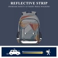 thumbnail image 5 of FORMRS Unisex School Backpack 17" Student Travel Bag with Laptop Compartment, Mid Century Orange Juice, 5 of 7