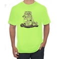 thumbnail image 1 of Wild Bobby, Raised On Sweet Tea & Country Music, Pop Culture, Men Graphic Tee, Safety Green, XX-Large, 1 of 4