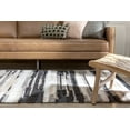 thumbnail image 6 of Well Woven Maya Tiva Contemporary Geometric Stripes Grey 7'10" x 9'10" Textured Pile Area Rug, 6 of 7