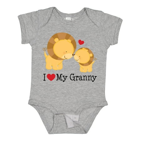 

Inktastic I Love My Granny Gift Baby Boy or Baby Girl Bodysuit