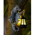 thumbnail image 1 of Estatua solar de dragón para jardín - Farol de resina Goodeco Tree Hugger para iluminación y decoración de exteriores, regalo de dragón resistente a la intemperie para patios, 1 of 7