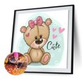 thumbnail image 1 of Cuadros Decorativos DIY cuadrado diamante pintura dibujos animados oso resina completo taladro rhinestone Likrtyny embutido en tela, 1 of 9