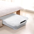 thumbnail image 6 of Morcte 3 Packs 40 Quart Plastic Underbed Storage Boxes, Clear Under Bed Plastic Storage Bin with Wheels, 6 of 8