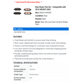 thumbnail image 2 of Rear Brake Pad Set - Compatible with 2010 INFINITI M35, 2 of 2