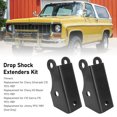thumbnail image 3 of Drop Shock Extenders Kit, Black Lowering Shock Extender Bracket Sturdy Simple Installation  for Silverado C10 K5 Blazer, 3 of 7