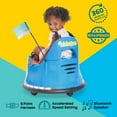 thumbnail image 2 of Kidzone Smart Bumper Car for 2-6 Years Unisex Toddler & Kids, 12V 2-Speeds Electric Ride On Bumping Toy Gifts W/APP Control, LED Lights, Bluetooth, 360°Spin & DIY Sticker, ASTM Certified, Blue, 2 of 7