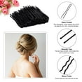 thumbnail image 3 of iMucci U Shaped Hair Pins, 200 Count of Buns Waved Hair Pins for Women Girls with Box for Updos French Twists, Bobby Pins Hairgrip Hair Grip Hairclip Bulk Hair Accessories (Black, 2.4 Inch), 3 of 6