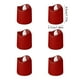 thumbnail image 3 of 6 Velas Led Rojas para Decoración Navideña | Efecto de Llama Realista de Bajo Consumo, Larga Duración | Material Plástico | Funciona con Pilas | 11,5 X 7,5 X 4,6 Cm (Paquete de 6), 3 of 6
