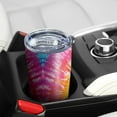 thumbnail image 5 of 20oz Tumbler with Lid and Straw Stainless Colorful Rainbow Steel Vacuum Insulated Water Coffee Tumbler Cup, Double Wall Vacuum Insulated Travel Mug Reusable Tumblers for Ice Drinks, Hot Beverage, 5 of 7