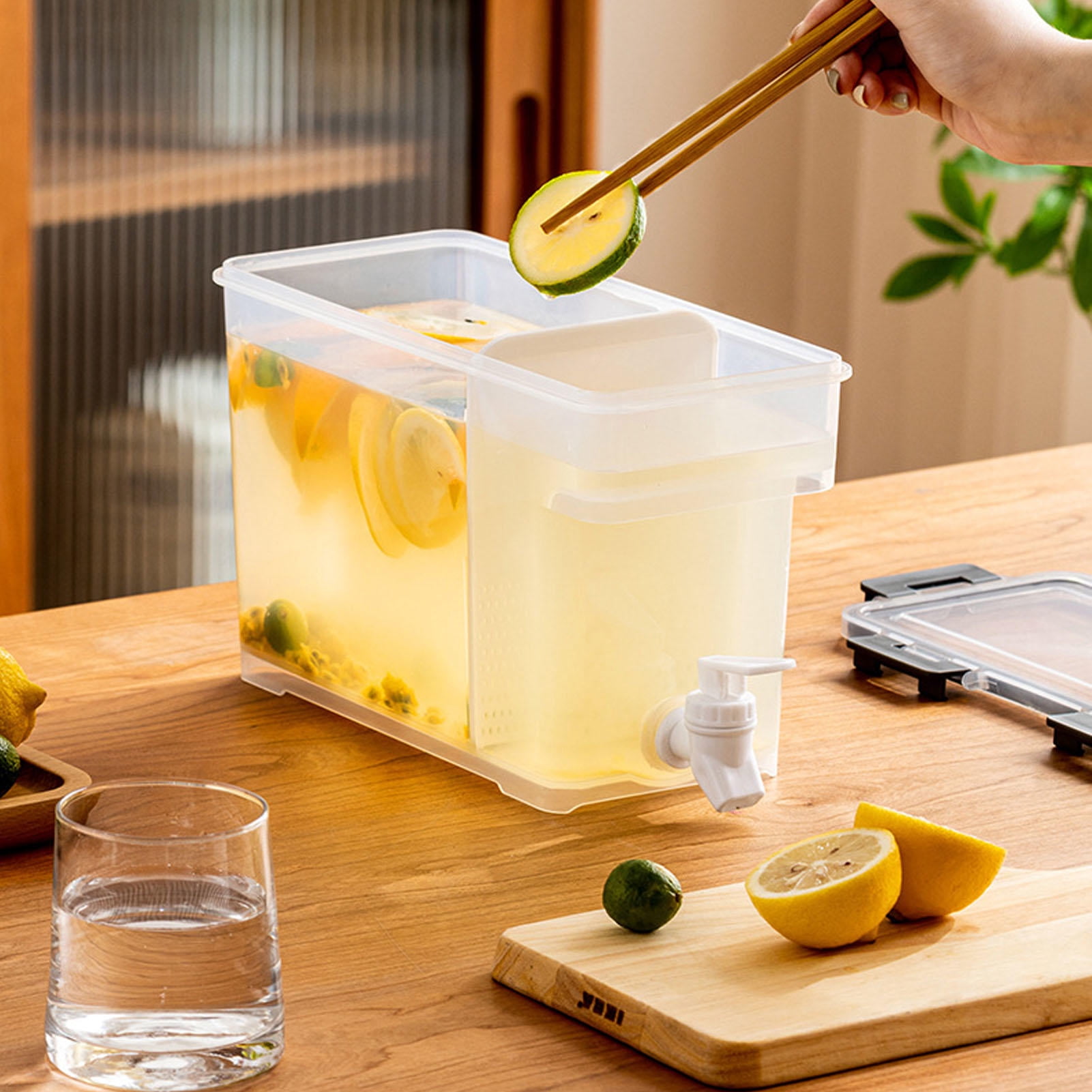 BOKYAN 3.5L Food‑Grade PP Cold Water Dispenser with Spigot, Rubber Seal, 3‑Hour Cooling, Space‑Saving Design