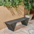 thumbnail image 3 of Noble House Metropol Outdoor Acacia Wood Bench Dark Gray, 3 of 7