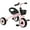 Pink#82, variant on Kids Bike Aosom Kids Push Ride On Car with Working PA System and Horn, Police Truck Style Foot-to-Floor Sliding Car for Boys and Girls with Under-Seat Storage, for 18 Months to 5 Years Old, Black,B
