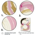 thumbnail image 3 of Designart Pink And Gold Curves IV Canvas Wall Art, 3 of 5
