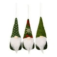 thumbnail image 2 of Christmas Tree Hanging Gnome Ornaments Set of 3, Handmade Swedish Tomte Plush Christmas Decorations, Mini Scandinavian Santa Ornaments for Holiday Party Home Decor, 2 of 3