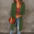 thumbnail image 3 of CILENON Jackets for Women Trendy Womens Round Neck Knitted Cardigan Loose Solid Color Sweater Coat (Green,XL), 3 of 6