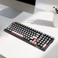 thumbnail image 4 of Teclado mecánico 3 modos de conexión DIY reemplazo de eje portátil para PC marrón interruptor negro Baoblaze Teclado mecánico, 4 of 8