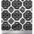 thumbnail image 1 of Soimoi Black Cotton Duck Fabric Triangle & Art Geometric Printed Craft Fabric by the Yard 42 Inch Wide, 1 of 3