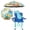 Dinosaur With Umbrella, variant on Beach Chairs for Adults Blue 1 Pack | High Back, Low Profile, 22.5'' Wide, Headrest, Breathable Mesh, Portable, Outdoor, Beach, Concert
