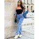 thumbnail image 4 of Pantalones cargo Pantalones de senderismo elásticos de cintura alta con múltiples bolsillos Y2K holgados para mujer, 4 of 6