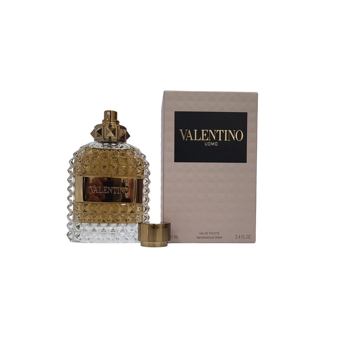 Valentino Uomo EDT Spray 3.4 oz For Men with Leather and Coffee