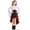 White, variant on SERTG Kids' Halloween Pretend Play 4-Piece Set Puffed Short Sleeve Top   Skirt with Waist Cincher and Head Wrap Solid Color Festive Outfit for Children 3-8 Years(Khaki,8-9 Years)