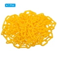 thumbnail image 3 of Unique Bargains 0.2' Diameter 16Ft Length Plastic Chain Barrier Safety Link Chain Stanchion for Crowd Control, Yellow, 3 of 5