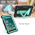 thumbnail image 4 of Fire HD 8 2020 Case, Fire HD 8 Plus Case, Allytech Heavy Duty Protection Shockproof Kickstand Kids Friendly Silicone PC Back Cover for Amazon All-new Fire HD 8 10th Generation, Black/Aqua, 4 of 4