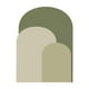 thumbnail image 1 of Calcomanía de pared con arco, para pared, fondo despegable, bohemio, para fiesta, comedor, oficina, papel tapiz con arco, decoración de fondo , Verde, 1 of 8