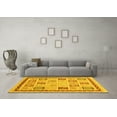thumbnail image 3 of Ahgly Company Indoor Rectangle Oriental Yellow Modern Area Rugs, 4' x 6', 3 of 4