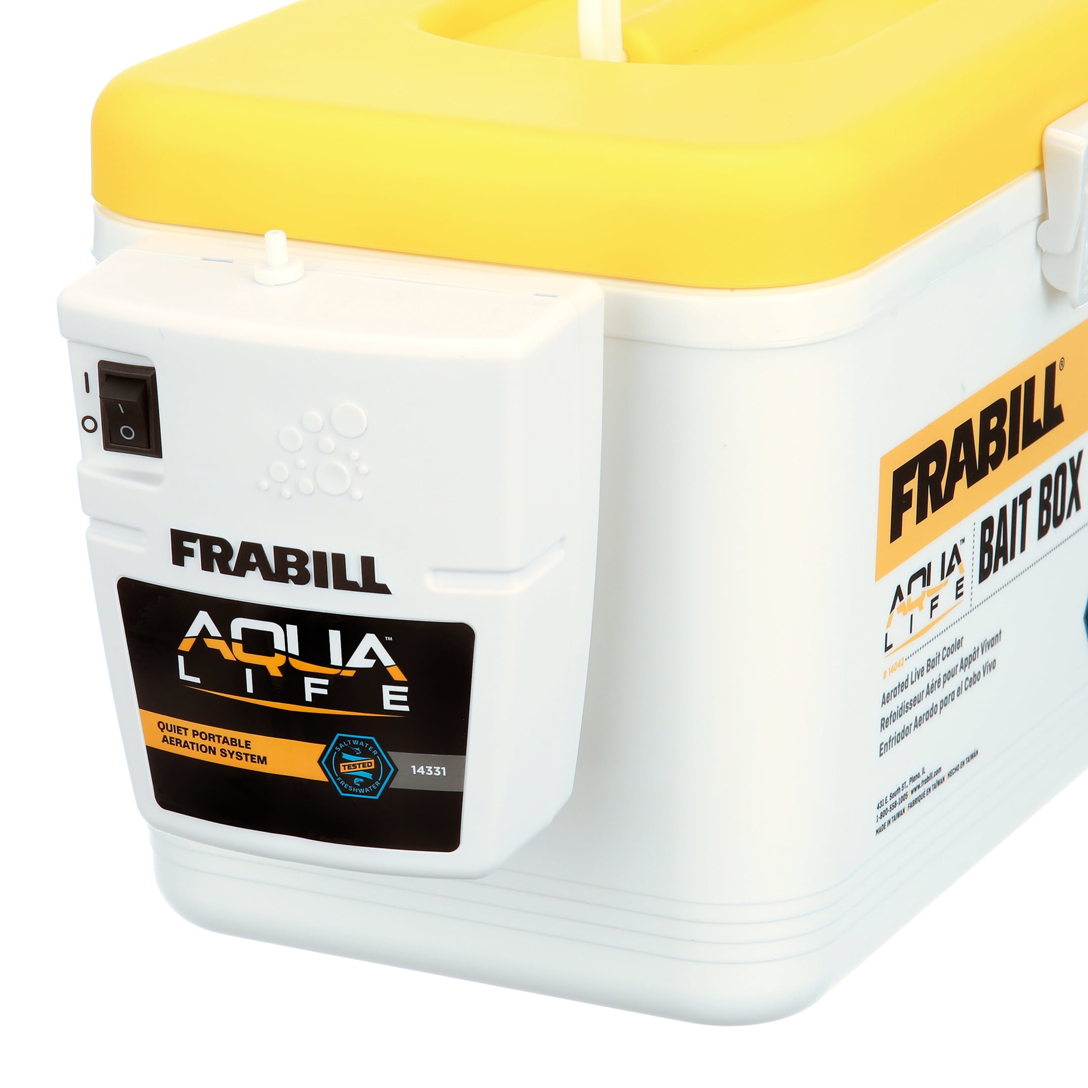 Frabill Aqua-Life Cooler Aeration Kit, 8 qt Capacity, Runs on D Batteries