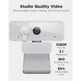thumbnail image 3 of Lenovo 310 FHD Webcam, 1080p, FHD Resolution @30 FPS, Plug-and Play USB Connectivity, 1.8M Cable, 2 Integrated Microphones, External Privacy Shutter,, 3 of 8