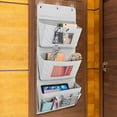 thumbnail image 4 of OULII Sac de Rangement Suspendu Gris avec Multiples Poches pour Bricoles et Rangement Mural, 4 of 8