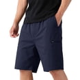 thumbnail image 2 of HKYNLAG Mens Cargo Shorts Hiking Quick Dry Lightweight Shorts Casual Summer Outdoor Sports Short Pants with 4 Pockets Navy M, 2 of 4