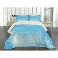 thumbnail image 3 of Ambesonne Constellation Quilted Bedspread Set 3 Pcs, Astronomy Art, King Size, Blue Pale Blue White, 3 of 5