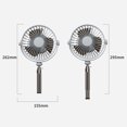 thumbnail image 2 of Ventilador de trípode multifuncional Ventilador de iluminación portátil para acampar Control remoto inteligente Temporización Rotación de 360 grados Ventilador pequeño colgante 3 velocidades Batería r, 2 of 8