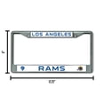 thumbnail image 6 of Los Angeles Football Ram's Retro Chrome Metal License Plate Frame, 6 of 8