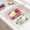 thumbnail image 4 of Ludlz Household Retractable Kitchen Sink Fruit Storage Rack Vegetable Drain Basket, 4 of 7