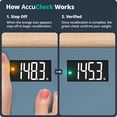 thumbnail image 4 of Greater Goods Digital AccuCheck Bathroom Scale, AAA Battery, 400 lbs (Stone Blue), 4 of 10