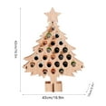 thumbnail image 3 of Christmas Calendar Alcohol Holder Wooden Wine Bottle Stand Wooden Wine Rack Christmas Advent Calendar Countdown 24 Wooden Christmas Tree Mini Alcohol Holder Wine Bottle Stand, 3 of 6