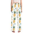 thumbnail image 3 of FORMRS Women's Pajama Pants with Pockets Soft Comfy Loungewear Sleep Bottom, Sizes S-2XL, Pineapple, 3 of 8