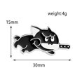 thumbnail image 5 of RV Broche de metal para mochila (cuchillo de bolsillo, gato), 7 piezas, broche para mujer, broche para sombrero lindo, conjunto de ropa, bolsa, 5 of 5