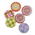 thumbnail image 4 of 100pcs 15mm Plaid Botones Botones de 2 Agujeros para Manualidades de, 4 of 9