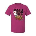 thumbnail image 2 of Wild Bobby, California Republic Cali Bear Pop Culture Men's Graphic T-Shirt, Fuschia, 3XL, 2 of 3