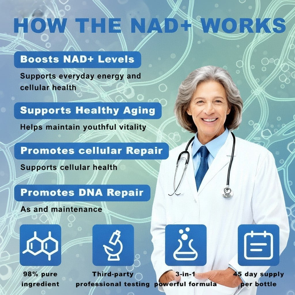 DEZEN NAD+ Liquid Drink Mix – Liposomal Nicotinamide Riboside Energy & Healthy Aging Supplement- 30 Serving Each