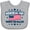 AC-Heather Grey, variant on Inktastic Memorial Day Honor The Fallen with American Flag Boys or Girls Baby Bib
