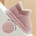 thumbnail image 5 of AUXDIQ Women Men Winter Boots Slippers Home Warm Fleece Booties Slipper Anti Slip House Shoes Indoor Outdoor, 5 of 5