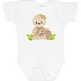 thumbnail image 3 of Inktastic Sloth Mom with Baby Sloth and Flowers Boys or Girls Baby Bodysuit, 3 of 5