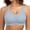 Light Blue, variant on Womens Y Back Padded Sports Bra Strappy U Neck Butter Soft Low Impact Workout Bras Yoga Pilates Walking Beige L